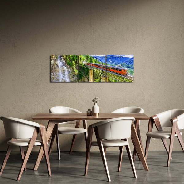 Slika - Matterhorn, Zermatt, Valais, Švica (sa satom) (90x30 cm)