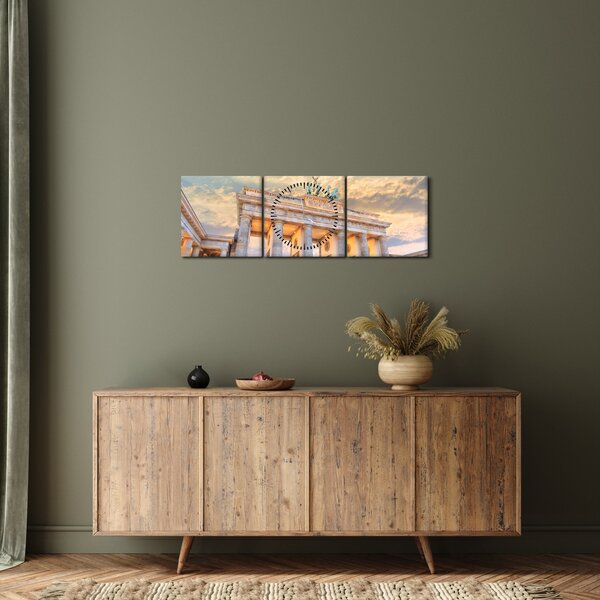 Slika - Brandenburška vrata, Berlin, Nemčija (sa satom) (90x30 cm)