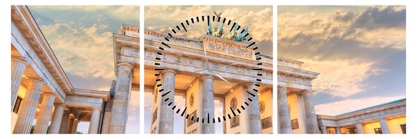 Slika - Brandenburška vrata, Berlin, Nemčija (sa satom) (90x30 cm)