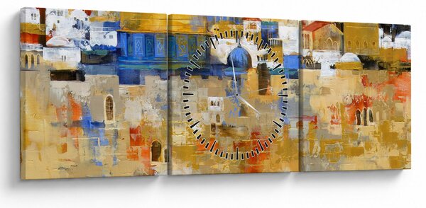 Slika - Zid objokovanja, Jeruzalem, Izrael (sa satom) (90x30 cm)