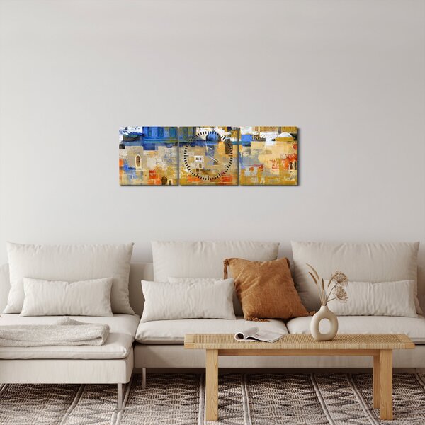 Slika - Zid objokovanja, Jeruzalem, Izrael (sa satom) (90x30 cm)