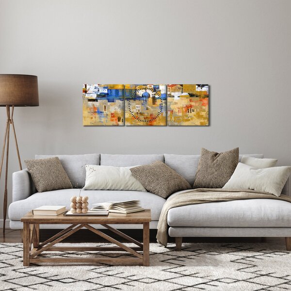 Slika - Zid objokovanja, Jeruzalem, Izrael (sa satom) (90x30 cm)
