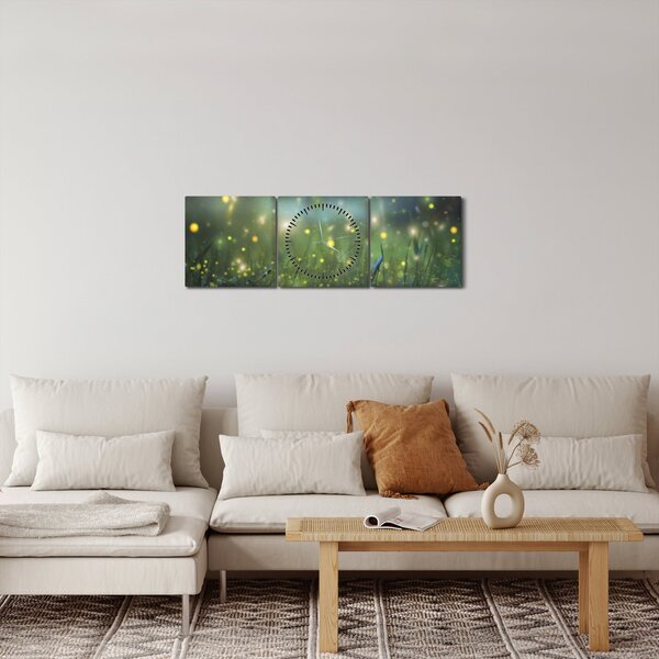 Slika - Čarobna noč (sa satom) (90x30 cm)