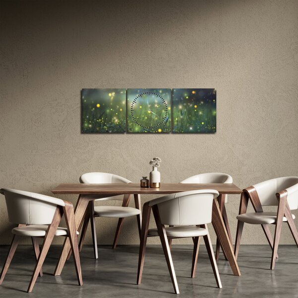 Slika - Čarobna noč (sa satom) (90x30 cm)