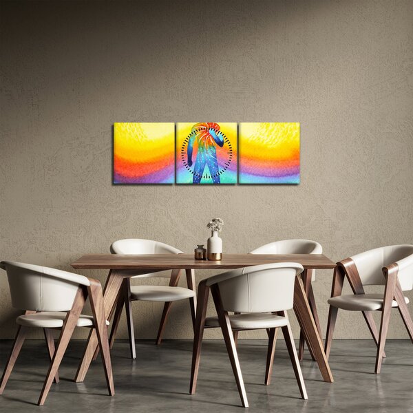 Slika - Notranja moč (sa satom) (90x30 cm)