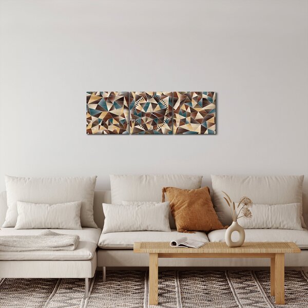 Slika trikotnikov (sa satom) (90x30 cm)