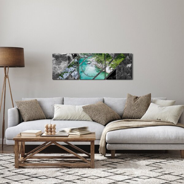 Slika - Divja narava (sa satom) (90x30 cm)