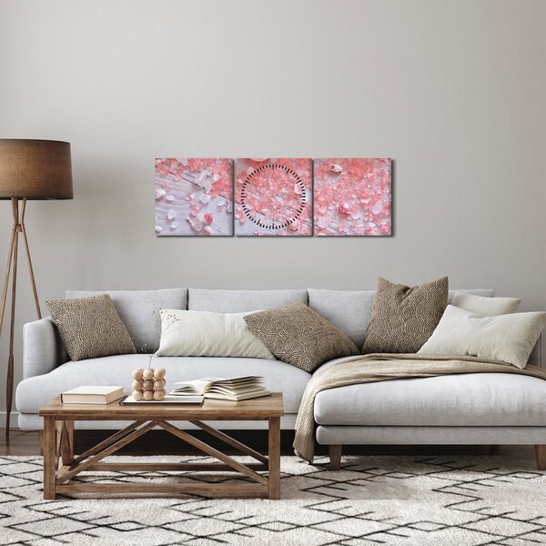 Slika - Obmorsko vzdušje v roza odtenkih (sa satom) (90x30 cm)