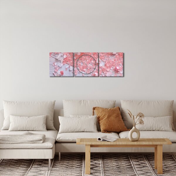 Slika - Obmorsko vzdušje v roza odtenkih (sa satom) (90x30 cm)