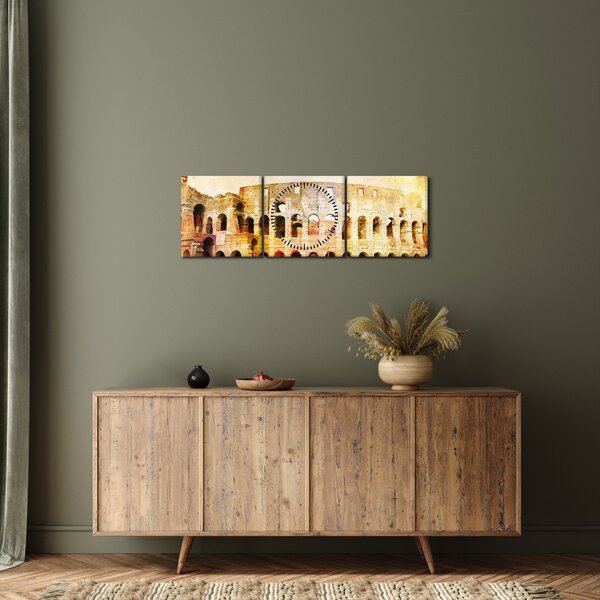 Slika - digitalno slikanje, Kolosej, Rim, Italija (sa satom) (90x30 cm)