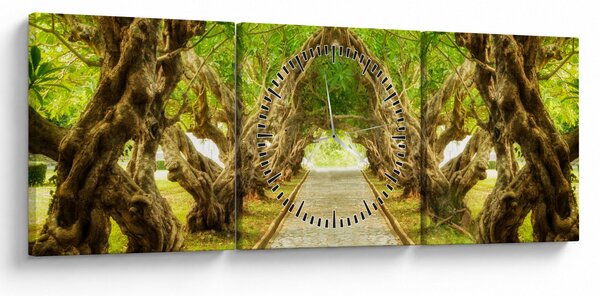 Slika - Živi tunel plumerije (sa satom) (90x30 cm)
