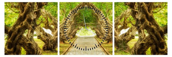 Slika - Živi tunel plumerije (sa satom) (90x30 cm)