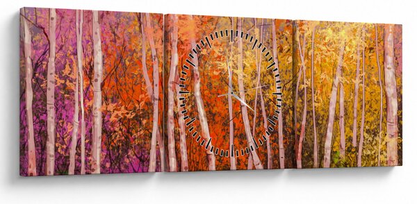 Slika pisanega gozda (sa satom) (90x30 cm)