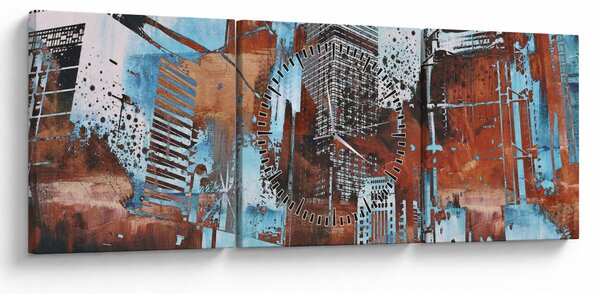 Slika - Nebotičniki (sa satom) (90x30 cm)