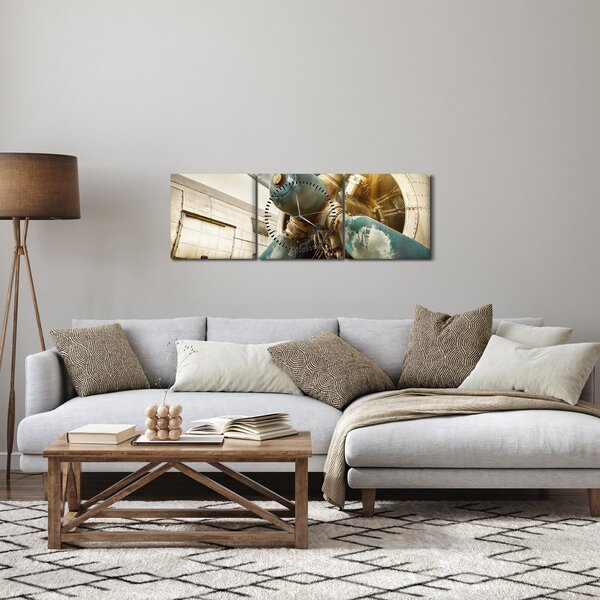 Slika - Propeler starega letala (sa satom) (90x30 cm)