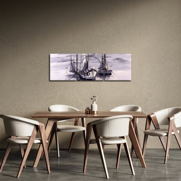 Slika - Port, oljna slika (sa satom) (90x30 cm)