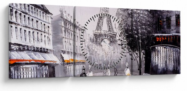 Slika - Oljna slika, Pariz (sa satom) (90x30 cm)