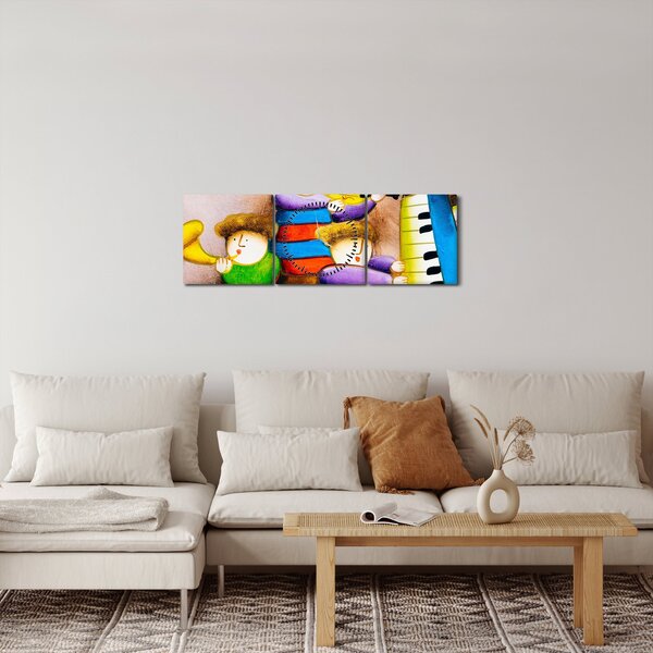 Slika - Glasbeniki, slika (sa satom) (90x30 cm)