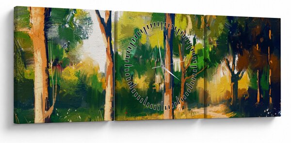 Podoba gozda v poletnem soncu, slika (sa satom) (90x30 cm)