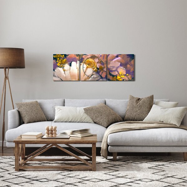 Slika rož (sa satom) (90x30 cm)