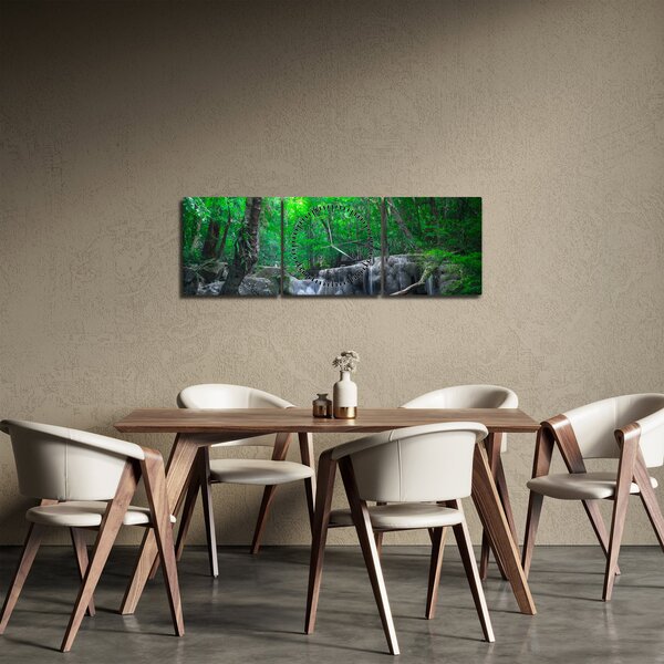 Slika - slap Erawan, Kanchanaburi, Tajska (sa satom) (90x30 cm)