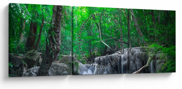 Slika - slap Erawan, Kanchanaburi, Tajska (sa satom) (90x30 cm)