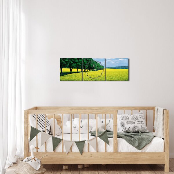 Slika polja z alejo (sa satom) (90x30 cm)