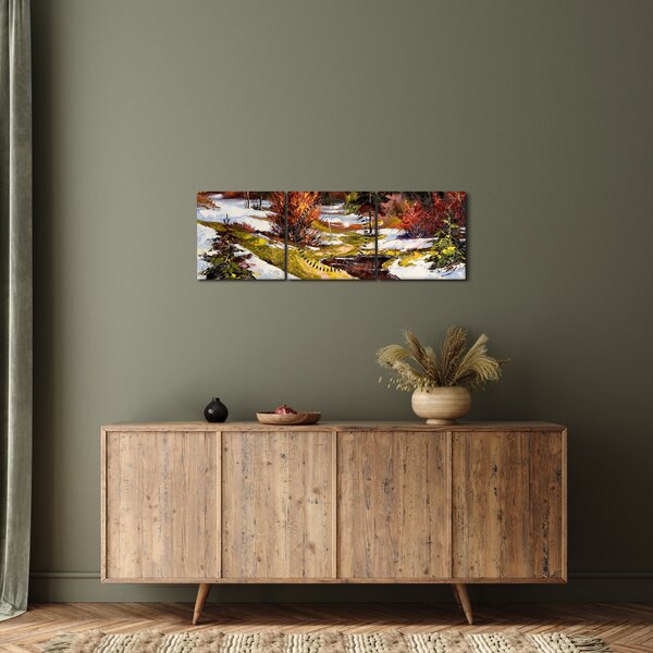 Slika - Prihod pomladi (sa satom) (90x30 cm)