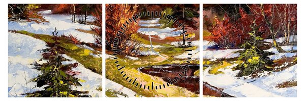 Slika - Prihod pomladi (sa satom) (90x30 cm)