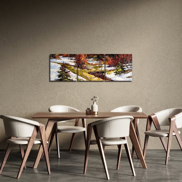 Slika - Prihod pomladi (sa satom) (90x30 cm)