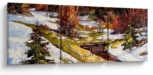 Slika - Prihod pomladi (sa satom) (90x30 cm)