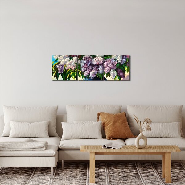 Slika - Šopek lila (sa satom) (90x30 cm)