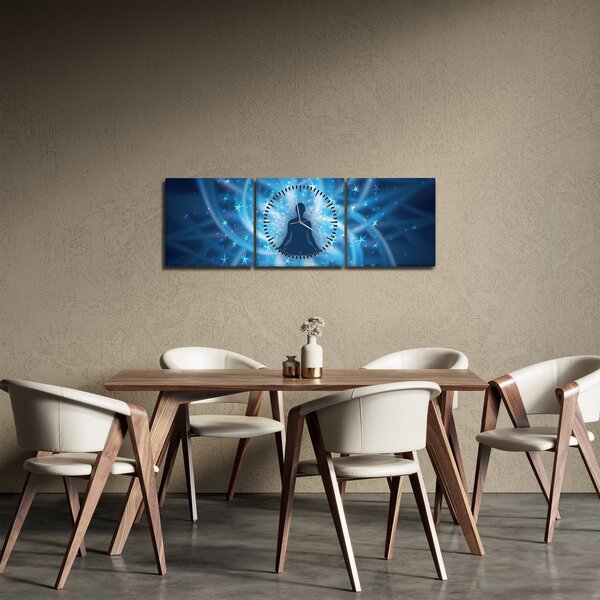 Slika - Duhovna energija (sa satom) (90x30 cm)