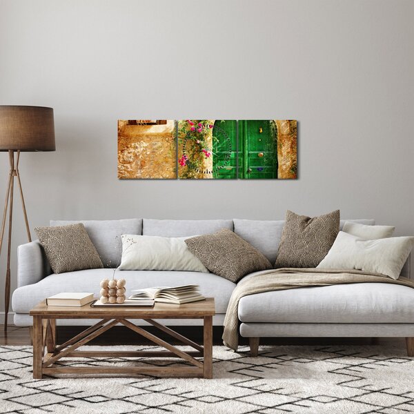 Slika starih vrat (sa satom) (90x30 cm)