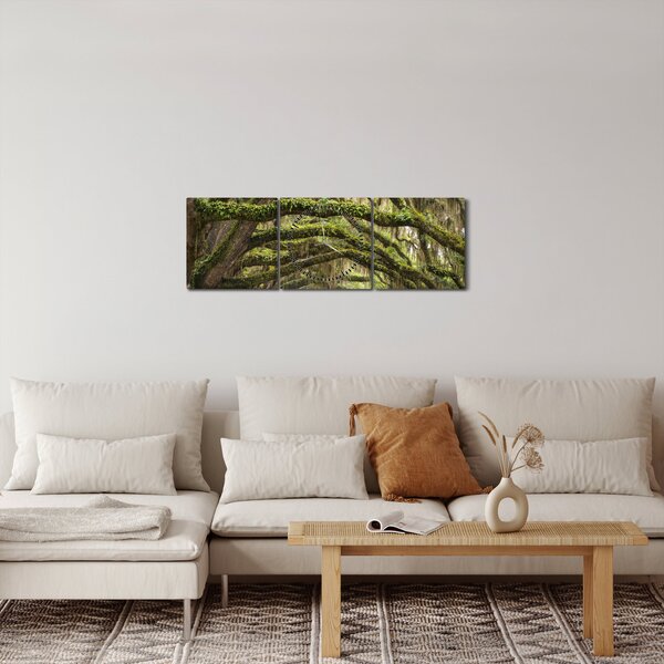 Slika - Oaks Avenue, Charleston, Južna Karolina, ZDA (sa satom) (90x30 cm)