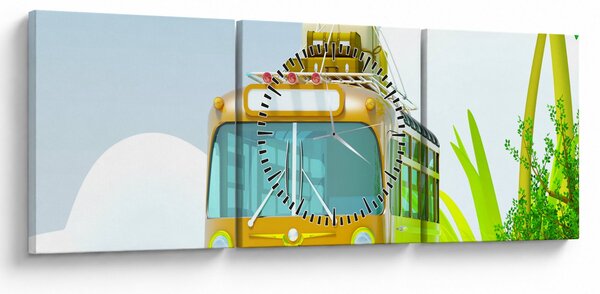 Slika - Potovanje v trope (sa satom) (90x30 cm)