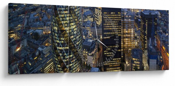 Slika - Večerna panorama Londona (sa satom) (90x30 cm)