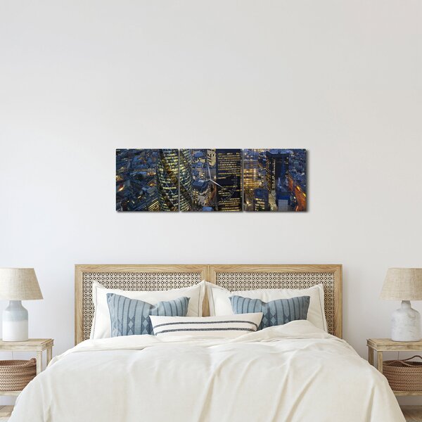 Slika - Večerna panorama Londona (sa satom) (90x30 cm)