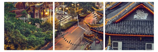 Slika - Qintai Road, Chengdu, Kitajska (sa satom) (90x30 cm)