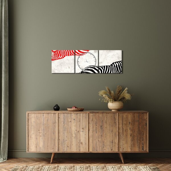 Slika - Zebre (sa satom) (90x30 cm)