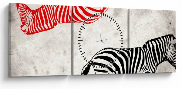 Slika - Zebre (sa satom) (90x30 cm)