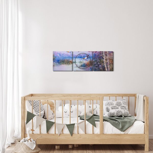Slika - Jesen prihaja, oljna slika (sa satom) (90x30 cm)