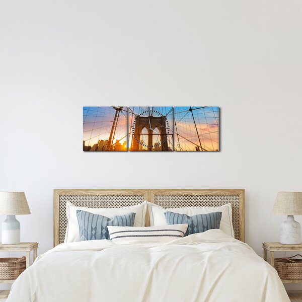 Slika - Brooklynski most, Manhattan, New York (sa satom) (90x30 cm)