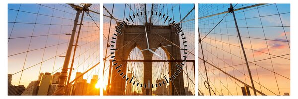 Slika - Brooklynski most, Manhattan, New York (sa satom) (90x30 cm)