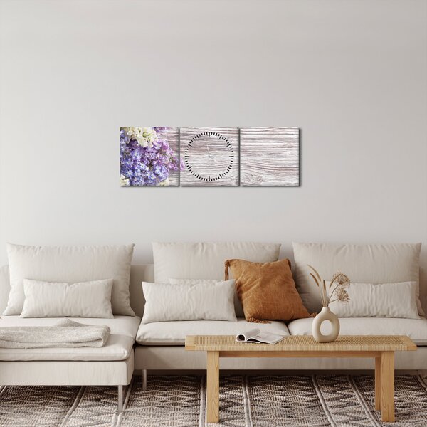 Slikanje lila na lesu (sa satom) (90x30 cm)