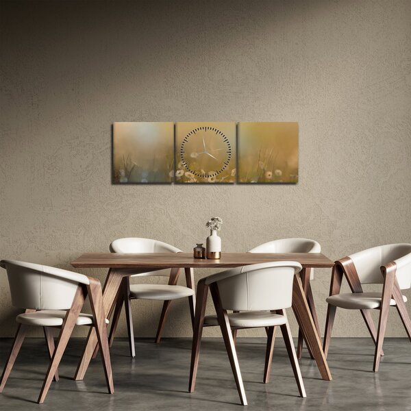 Slika - Oljna slika marjetic (sa satom) (90x30 cm)