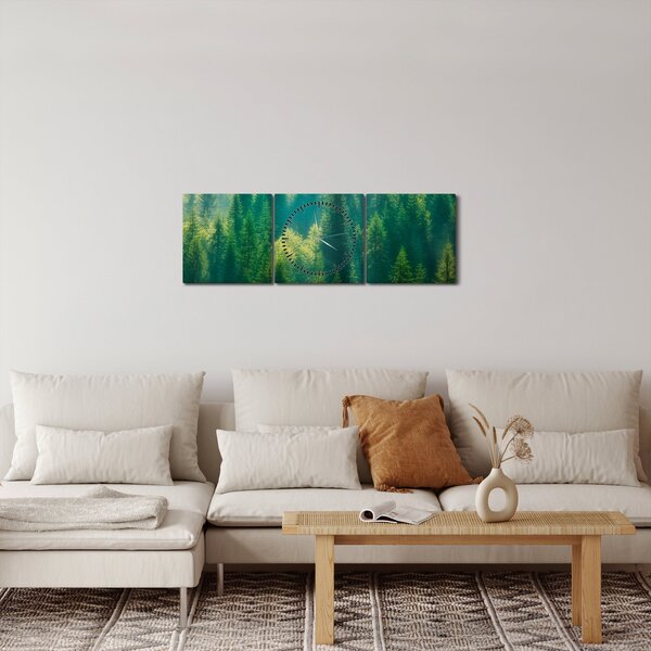 Slika - Borov gozd (sa satom) (90x30 cm)