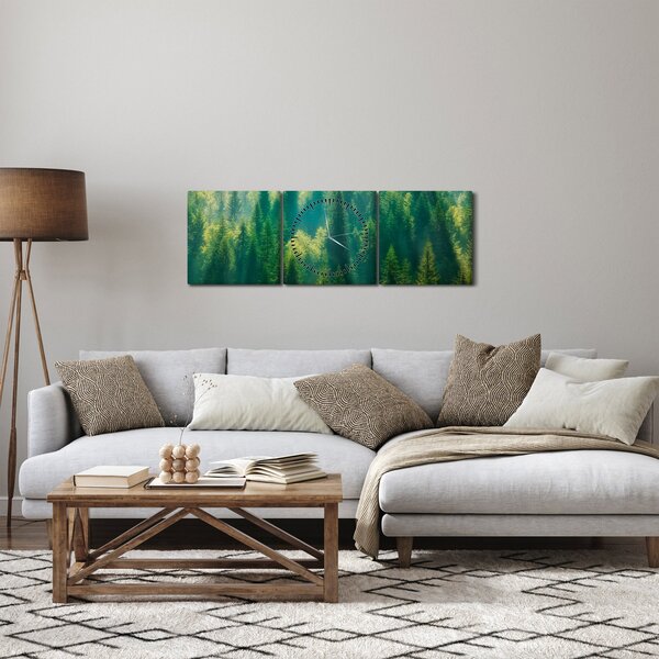 Slika - Borov gozd (sa satom) (90x30 cm)