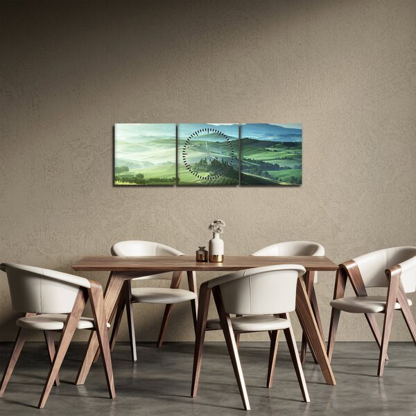 Slika - Toskana, Italija (sa satom) (90x30 cm)