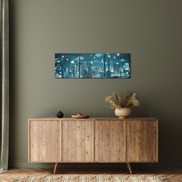 Podoba bleščeče metropole (sa satom) (90x30 cm)